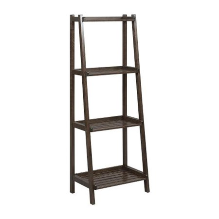 DELUXDESIGNS Dunnsville 4-Tier Ladder Shelf - Espresso DE2470746